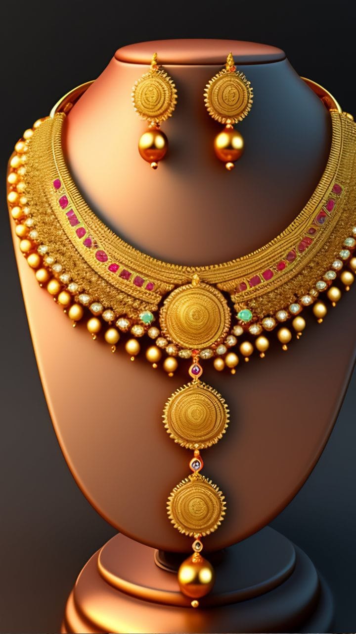 In Gorakhpur, businessmen are selling artificial jewelery as gold jewelery by polishing it.