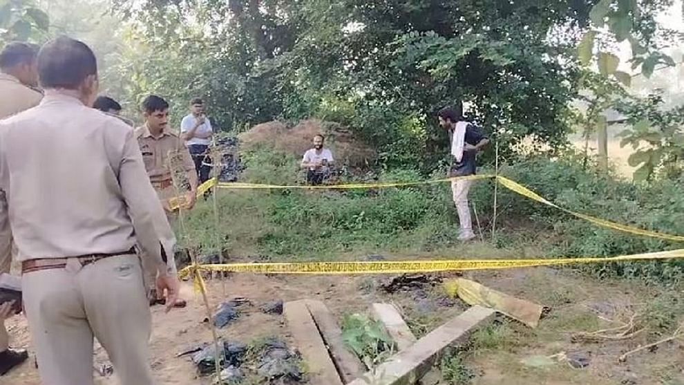 accused of hunting deer and eating meat bones found buried in the nursery of the forest department