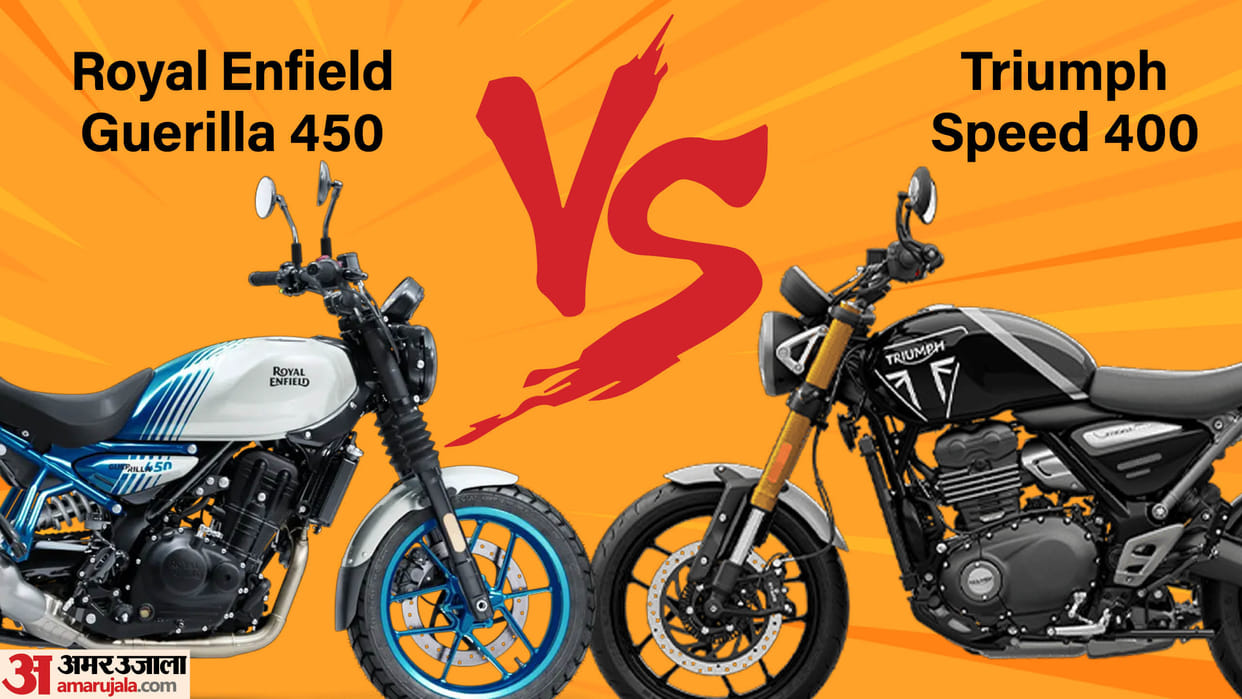 Royal Enfield Guerilla 450 vs Triumph Speed 400 Motorcycle comparison