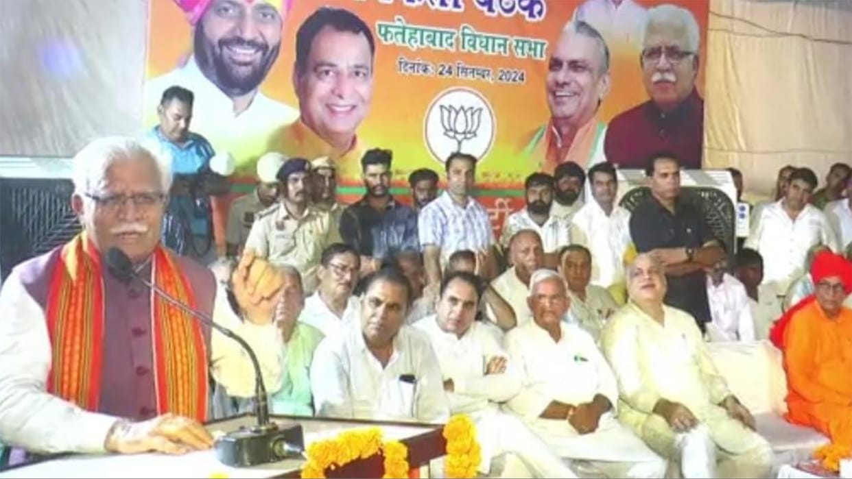 Manohar Lal claims; Those who did not get Congress tickets are secretly helping BJP