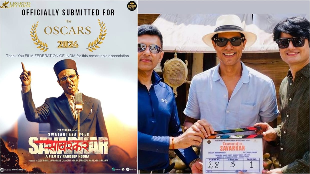 Randeep Hooda SwatantryaVeer Savarkar has officially been submitted for the Oscars Sandeep Singh shares post