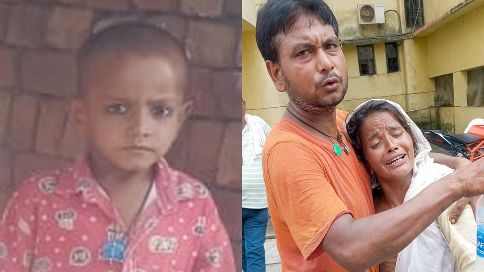 Sanbhal: Child playing outside the house was bitten by rabid dogs, only son died.. Parents unconscious