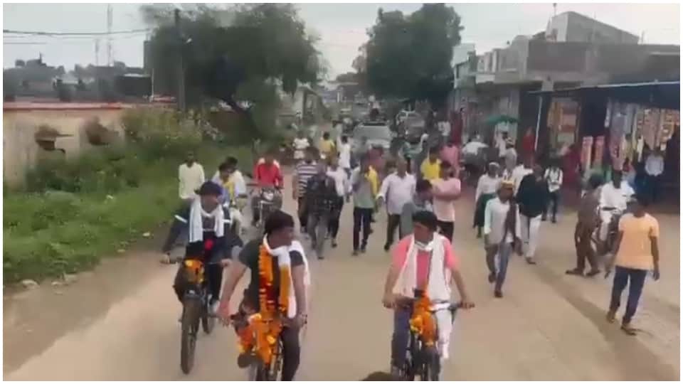 Tirupati Laddu Controversy Barwani Sendhwa MLA Montu Solanki Cycle Yatra to Tirupati Balaji Temple