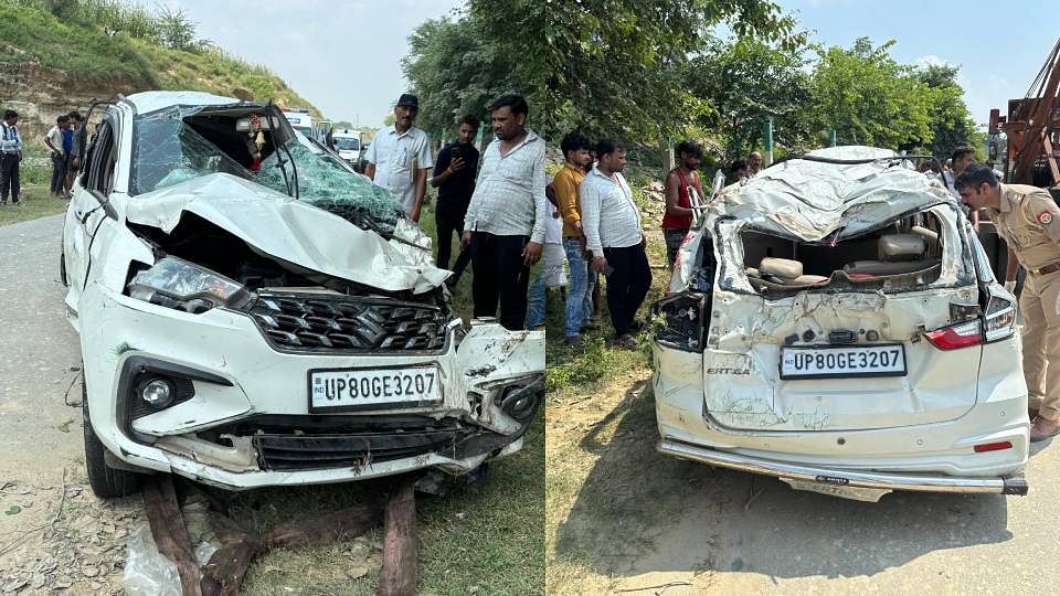 One person died and nine were injured in accident on Agra-Lucknow Expressway