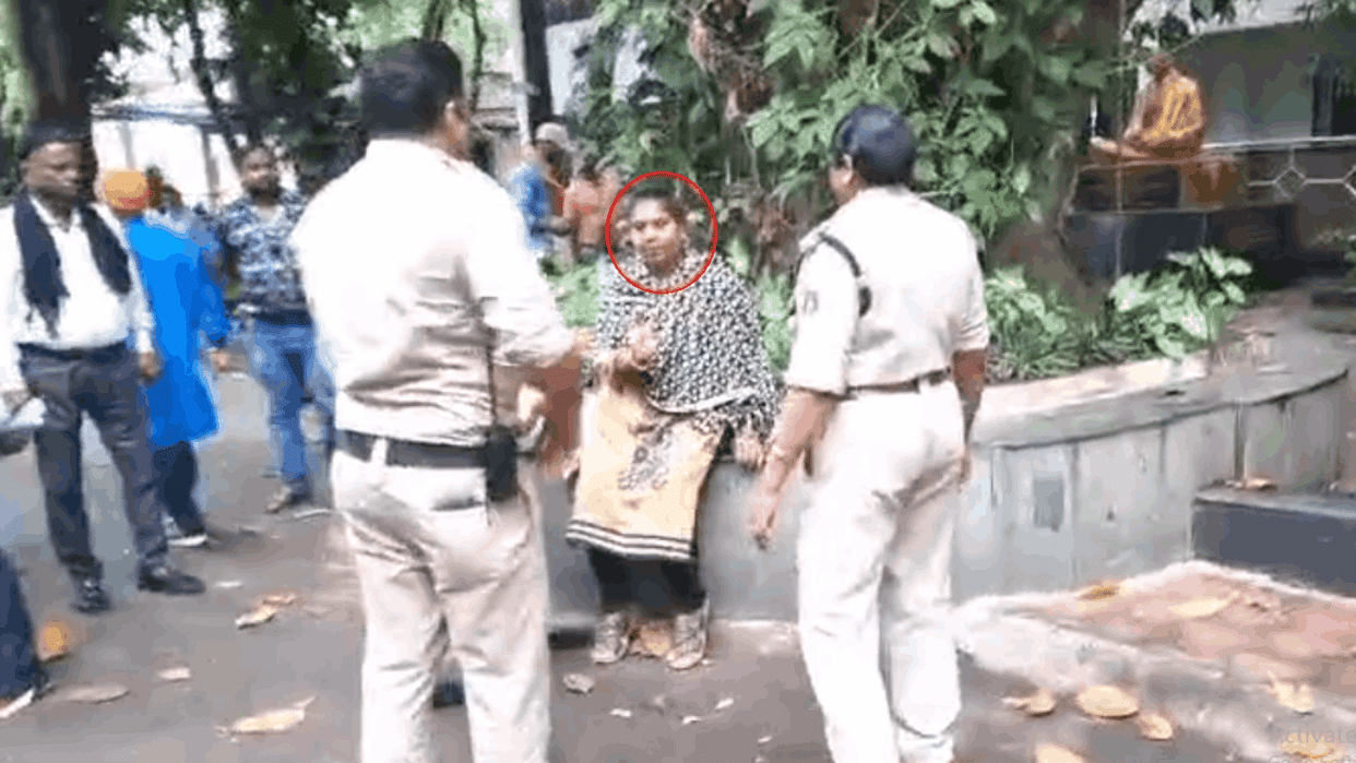 A woman reached collectorate in Bilaspur with petrol and matches: