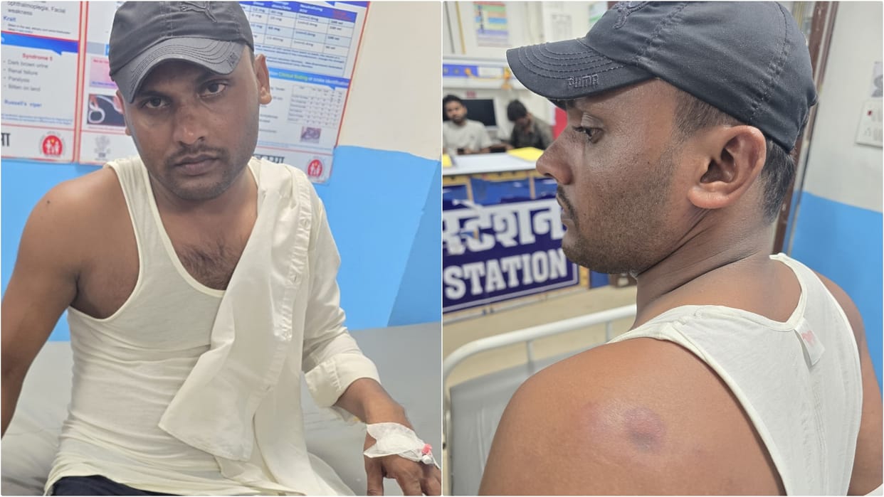 Bihar Police: In name of interrogation in Saharsa police tied up and beat victim, then made him walk