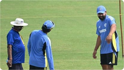 Rohit Sharma and Gautam Gambhir had a long look at the Kanpur Pitch ahead second Test match against Bangladesh