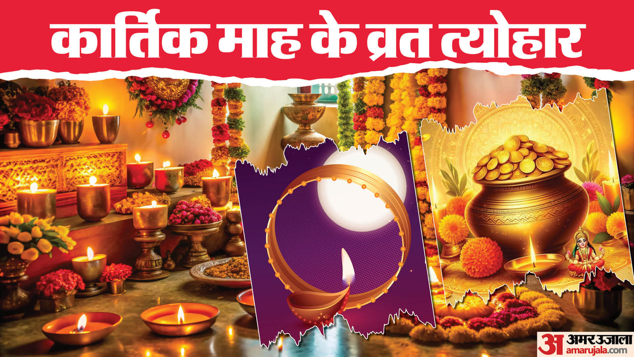Kartik Maas 2024 Vrat Tyohar List Date Calendar of Karwa Chauth Chath Puja Dhanteras Diwali