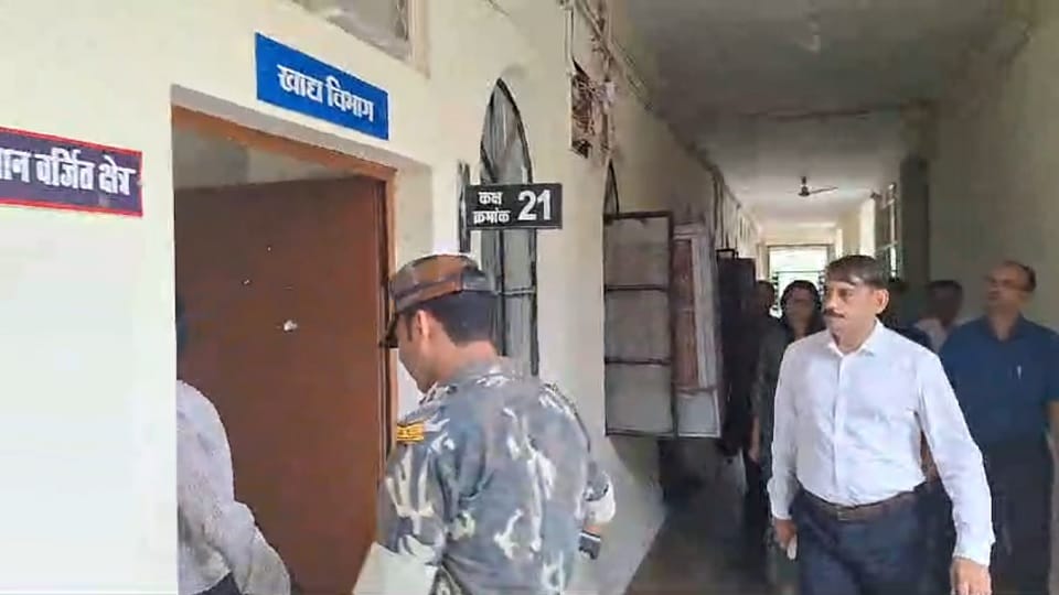Newly appointed collector Gopal Verma on action mode conducted surprise inspection of offices in Kabirdham