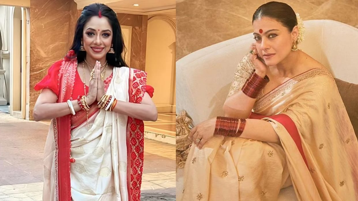 Shardiya Navratri 2024 trendy outfit for navratri puja inspired by actress
