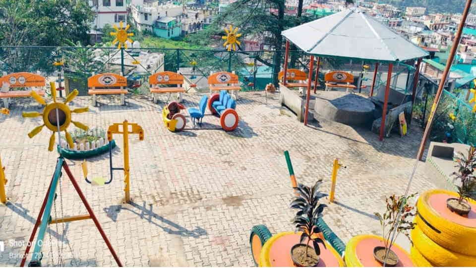 Uttarkashi Waste Wonder Park decoration with waste Material See beautiful Photos