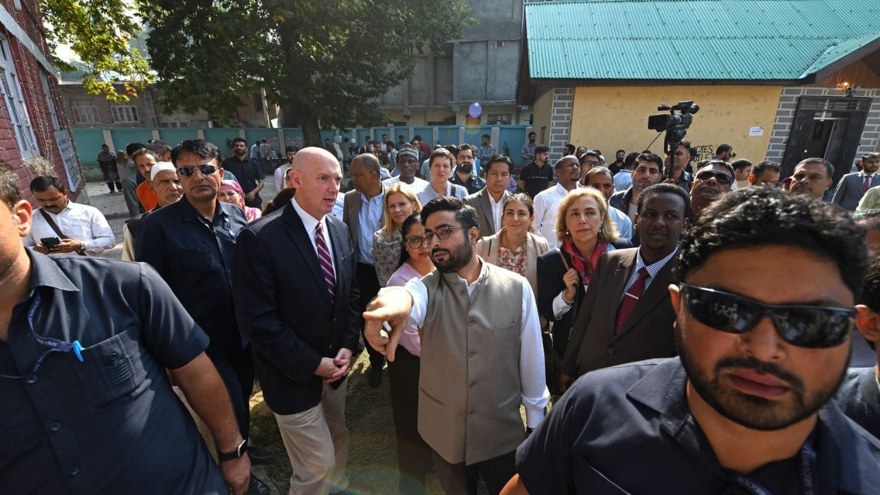 J&K Phase 2 Election: Diplomats from 16 countries visited polling stations, see live pictures from the booths