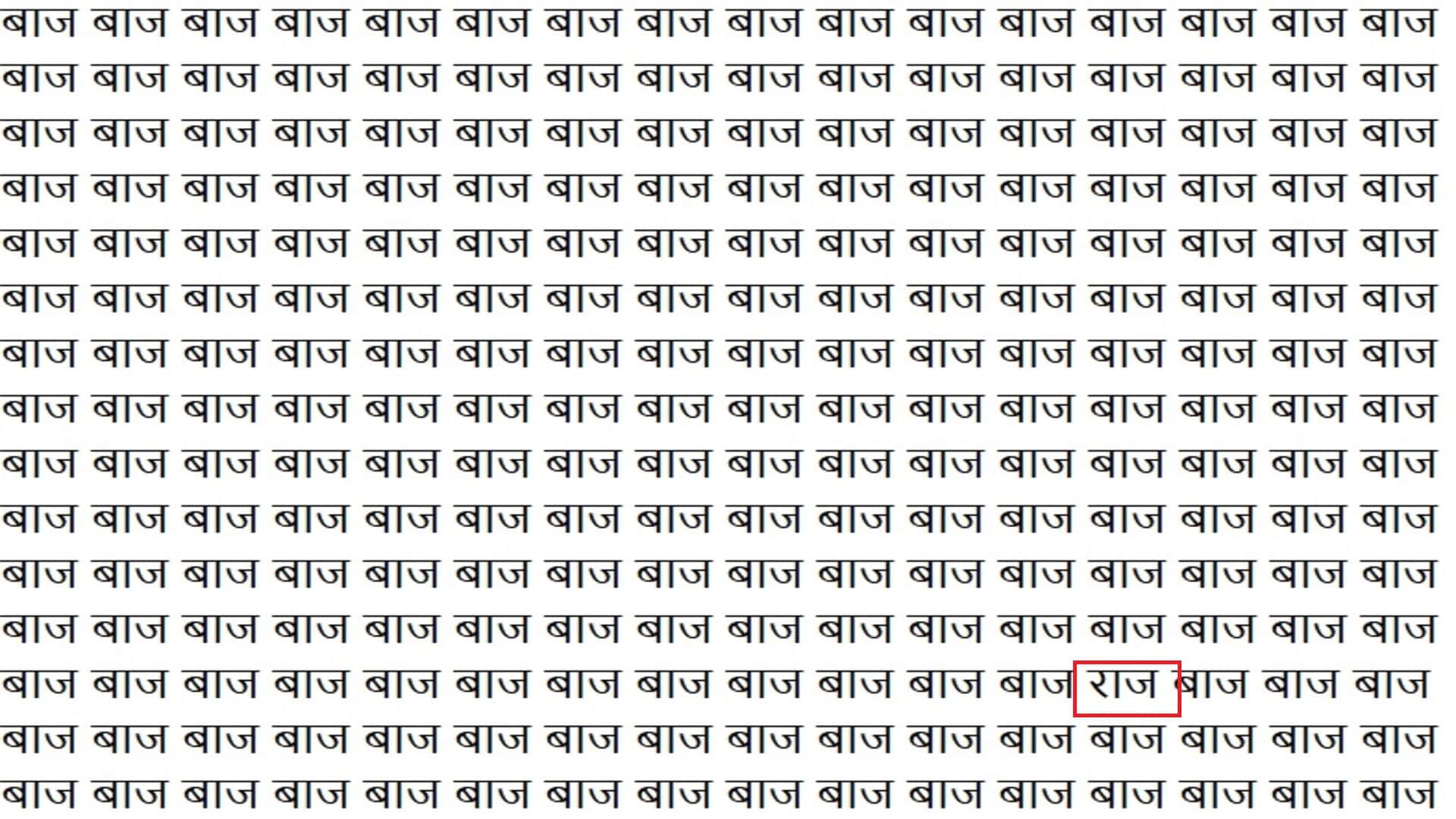 Optical Illusion IQ Test: Can You Find The Raj in This Picture in 12 Seconds