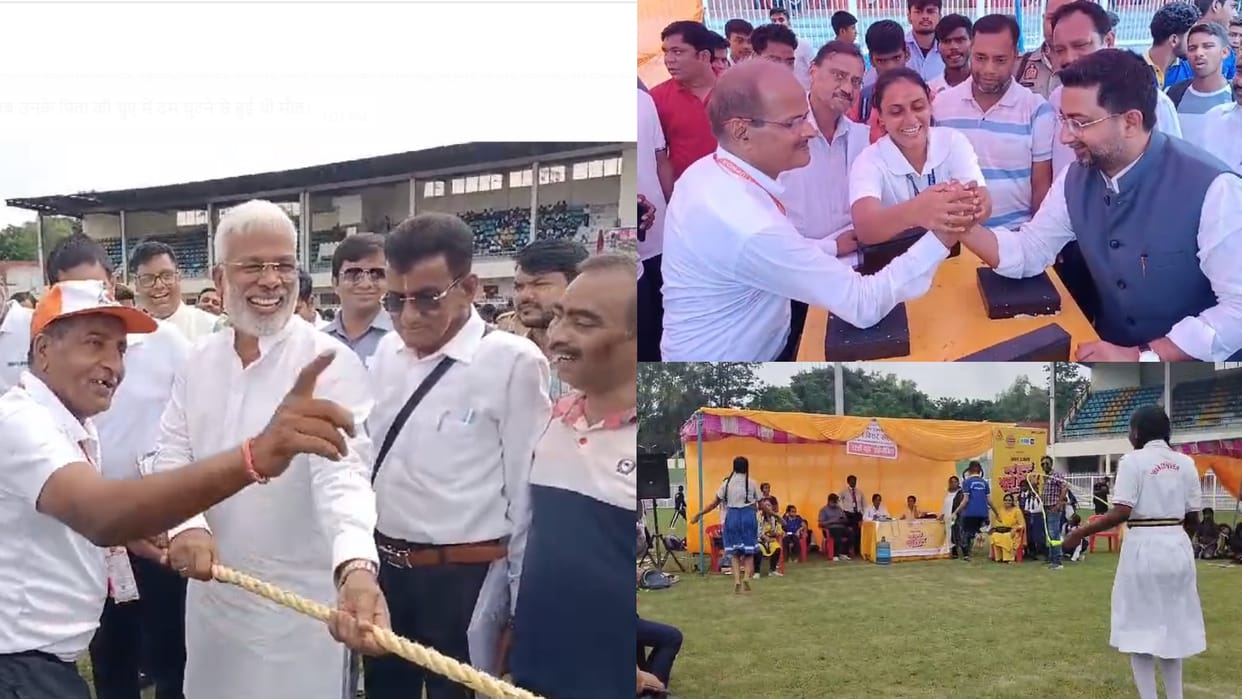 Bhoole Bisre Khel and girls sports event of Amar Ujala.