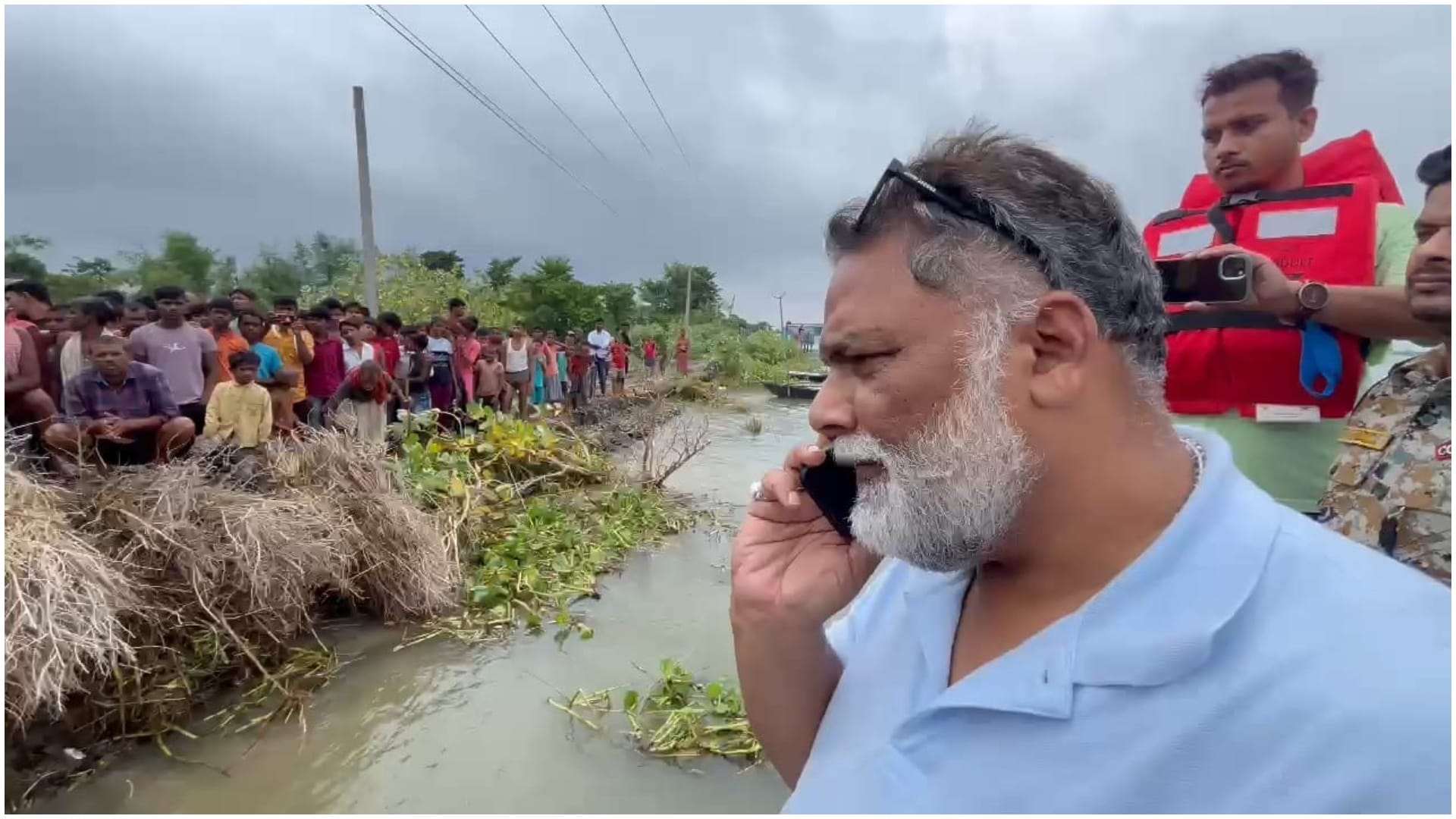 Bihar : Video viral of Purnea MP Pappu Yadav abusive language in flood situation, Nitish Kumar also targeted