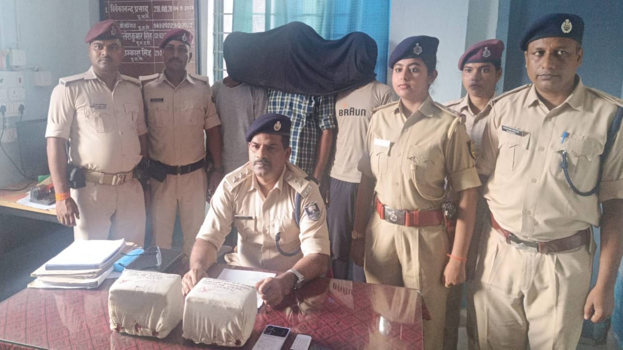 Bihar Major action by Motihari police three international smugglers arrested with hashish worth Rs 6 crore