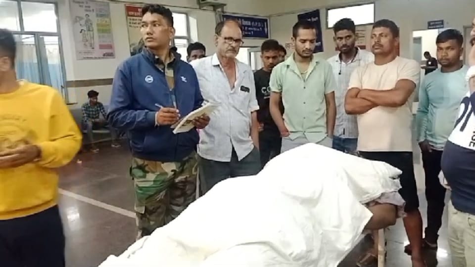 A high speed vehicle hit two bike riders, one died and another got injured