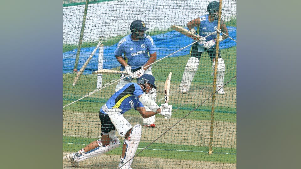 Bangladesh and Indian team practiced Tested field environment by practicing on nets see photos