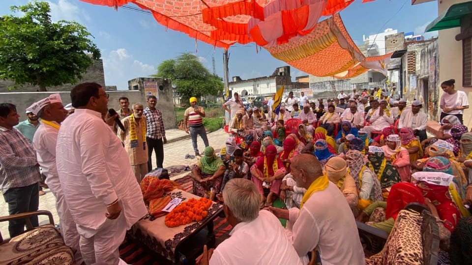 haryana AAP president dr Sushil gupta address rally in Jhajjar