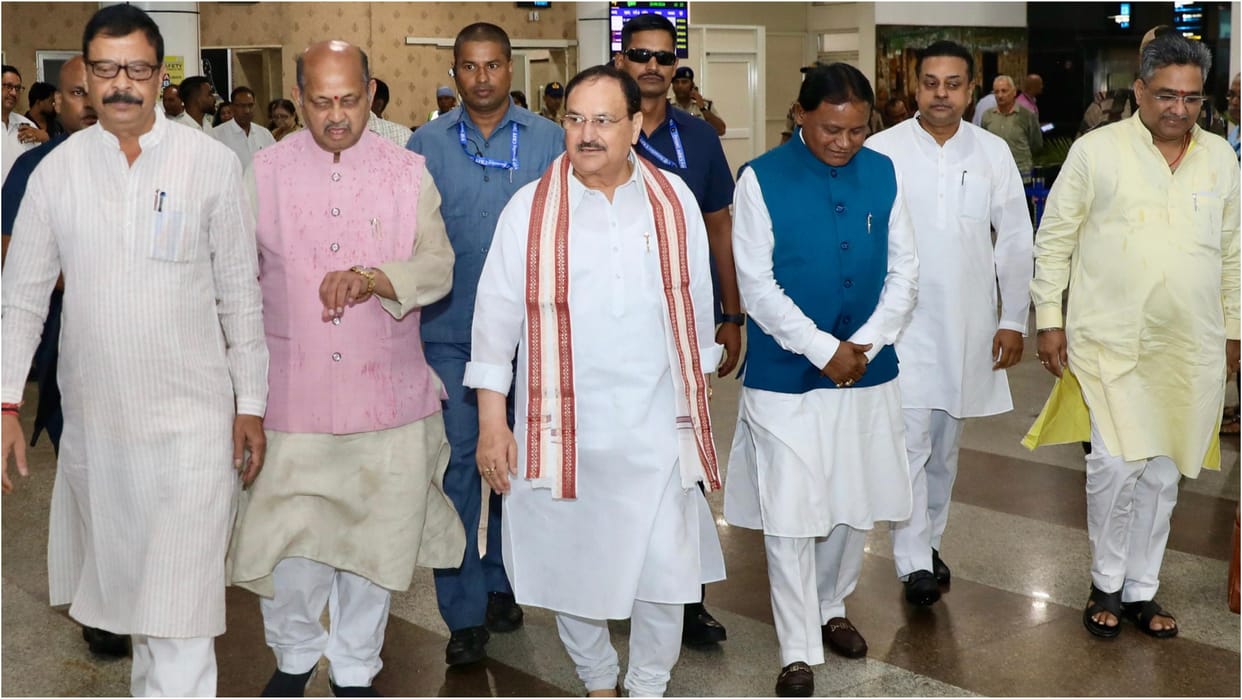 JP Nadda Odisha visit called congress a spokesperson of urban naxals news in hindi