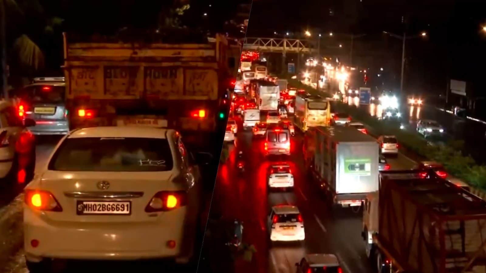 Maharashtra Weather Updates Mumbai Rainfall Water logging IMD Alert Traffic Vehicle