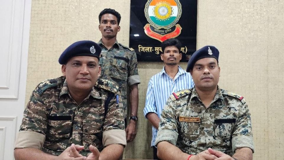 Three Naxalites surrender before police in Sukma