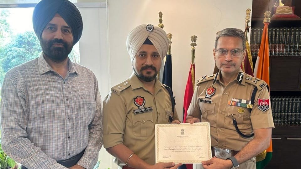 Kiratpur Sahib Police Station gets eighth rank at national level, first rank in Punjab