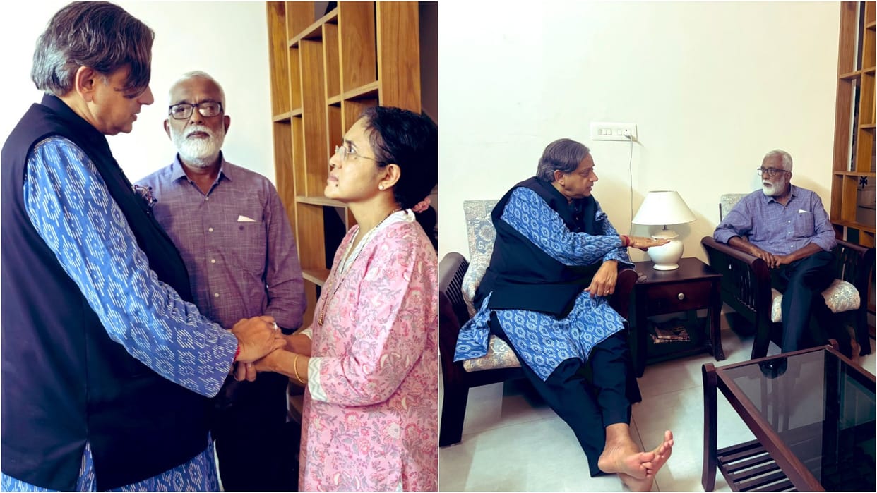 If A Company Needs 16 Hours Shashi Tharoor Visits EY Staff Parents news in hindi