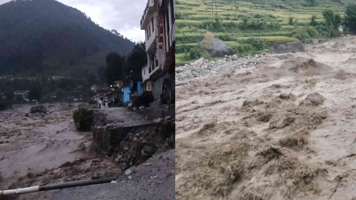 Uttarakhand Weather News tehri Heavy rain water level of rivers increased movement on highways roads difficult