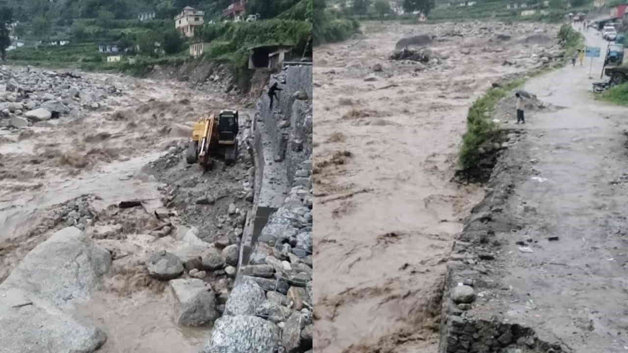 Uttarakhand Weather News tehri Heavy rain water level of rivers increased movement on highways roads difficult