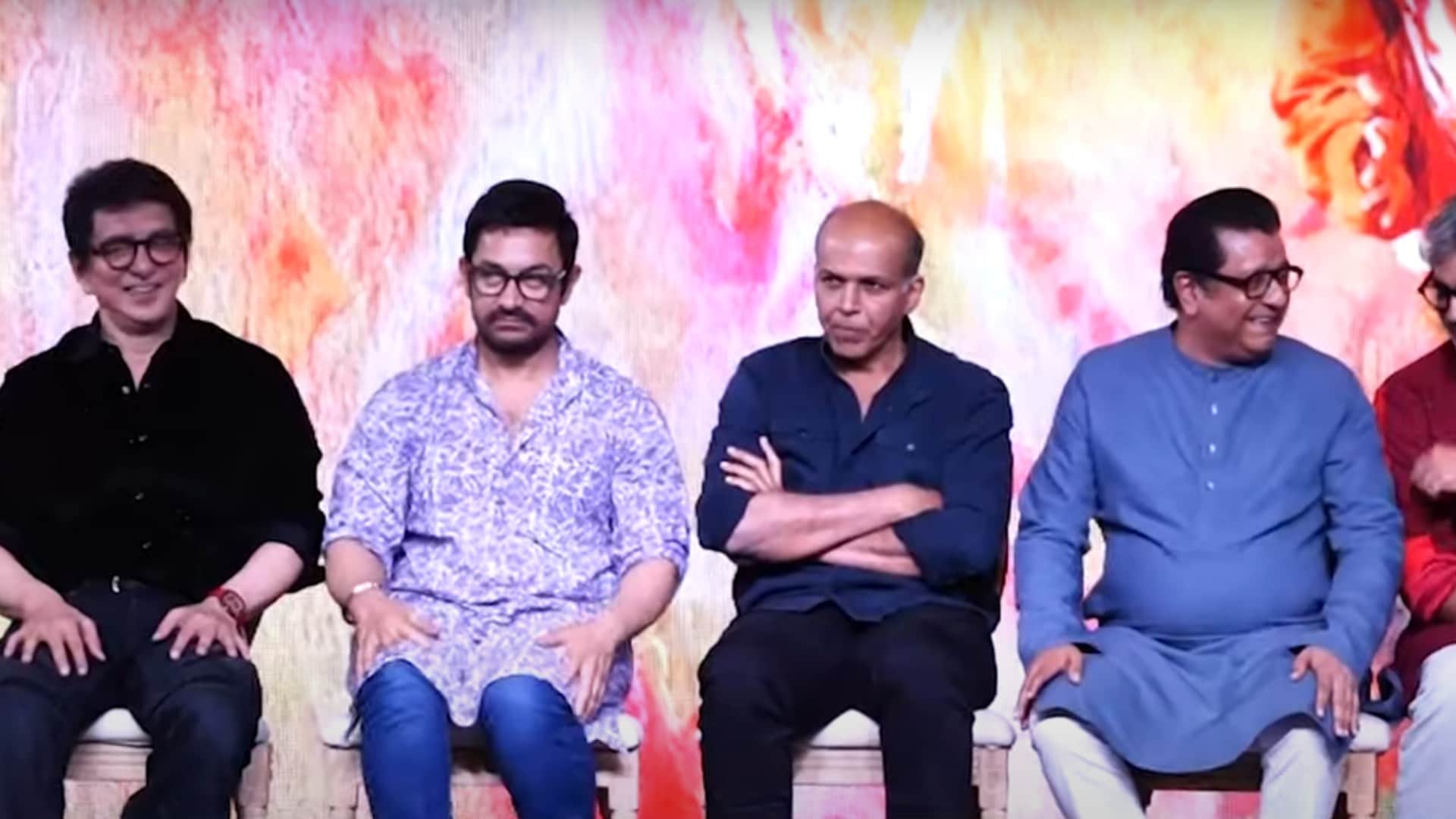 Yek Number Trailer launch event Aamir Khan Sajid Nadiadwala Ashutosh Gowarikar Rajkumar hirani