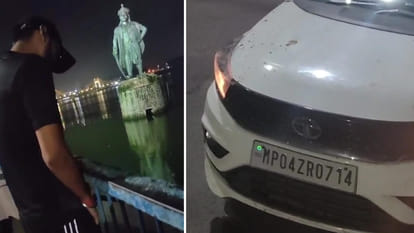 Bhopal: Such people are putting Bhopal to shame, a young man was seen urinating in a big pond.