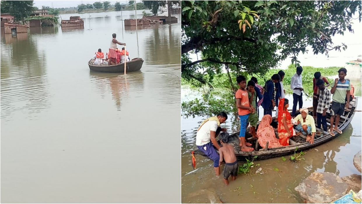 Bihar: Flood water started receding in Sheikhpura, but flood victims did not get complete relief, see photos