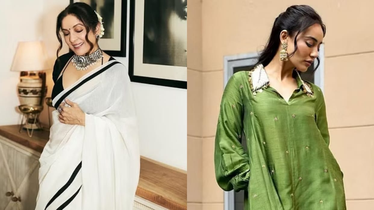 Trendy and easy Hairstyle for saree and suit images step by step