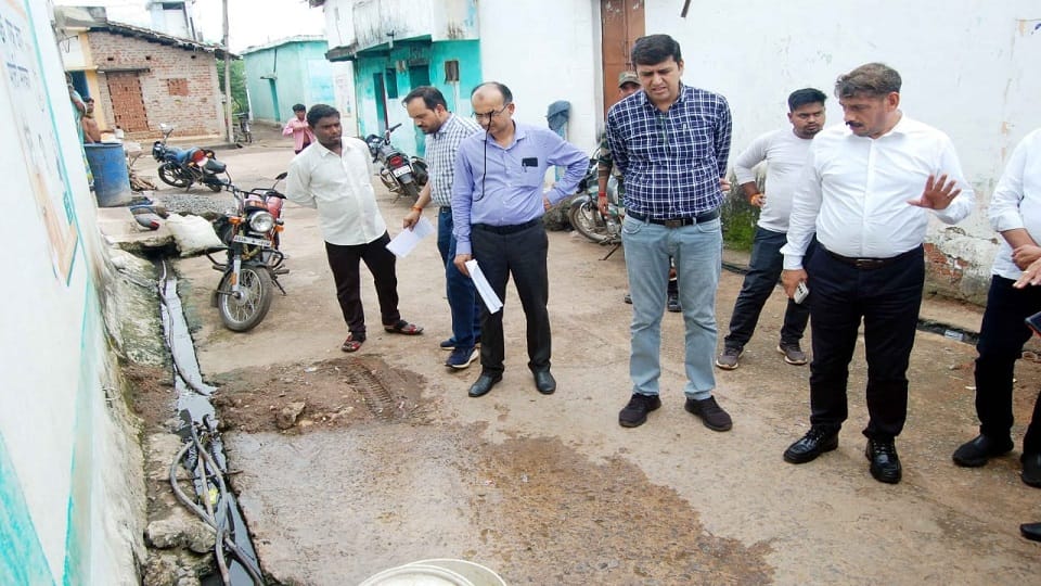 ईई और ठेकेदार पर भड़के कलेक्टर