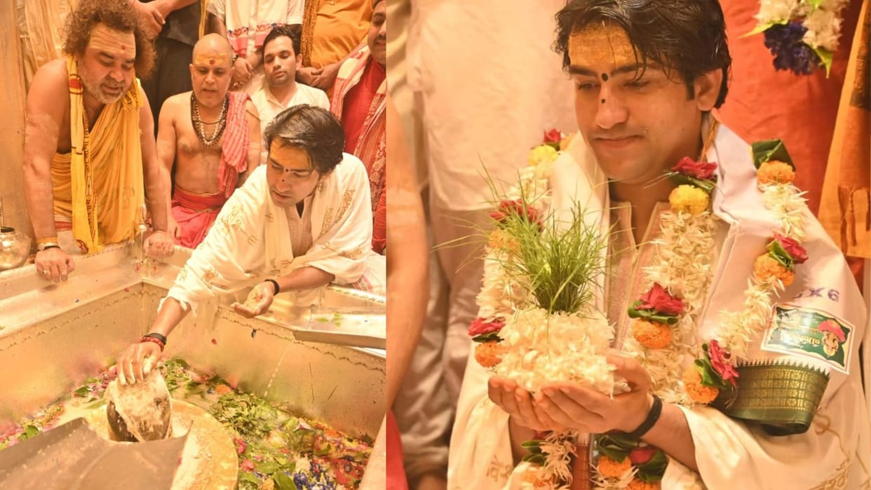 Mahant Dhirendra Shastri of Bageshwar Dham visited Kashi Vishwanath temple