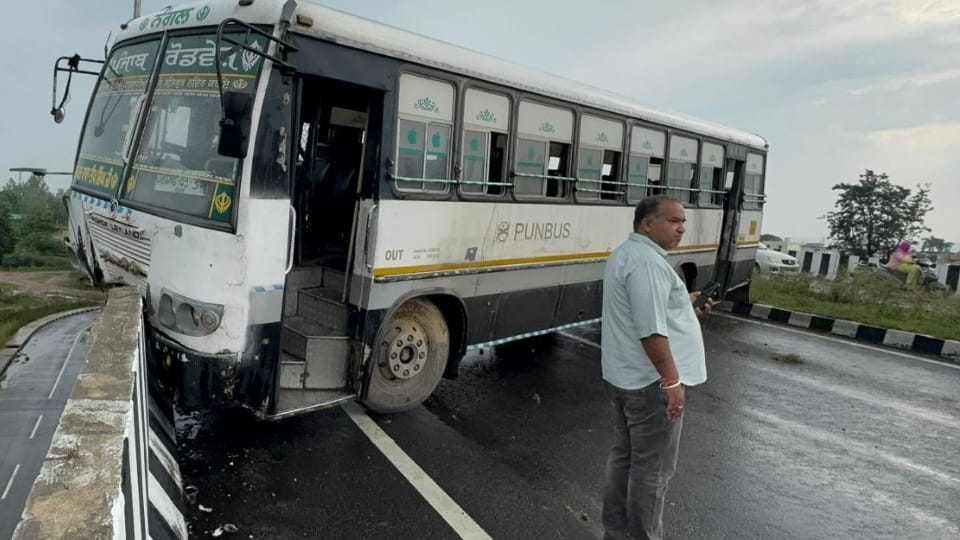 Punjab roadways bus accident in Nangal