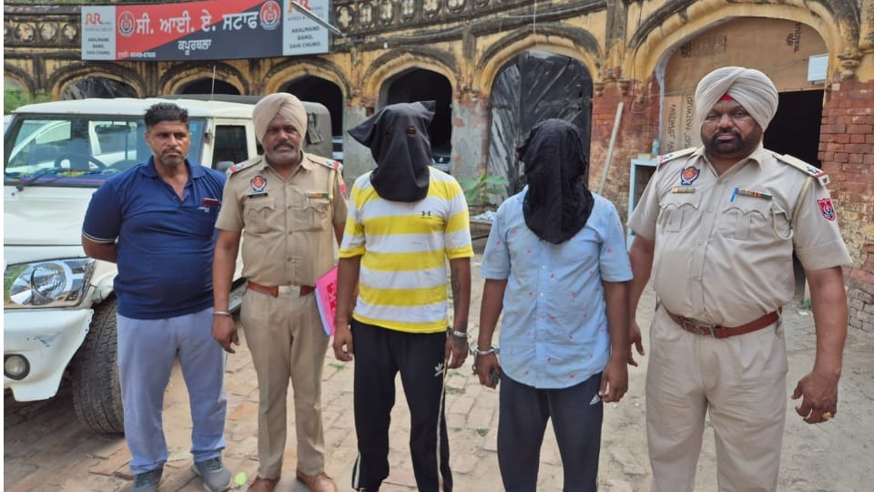 CIA staff Kapurthala arrested two accused with country made pistol
