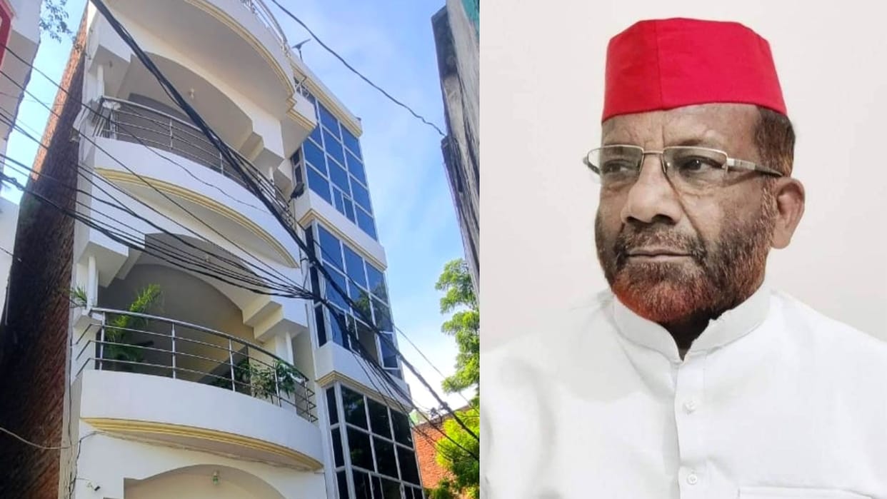 SP MLA Jahid Beg luxurious house on pond side DM will investigate in bhadohi