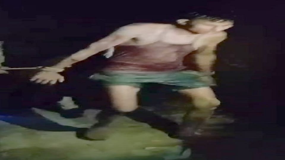 Youth caught after climbing wall and entering house