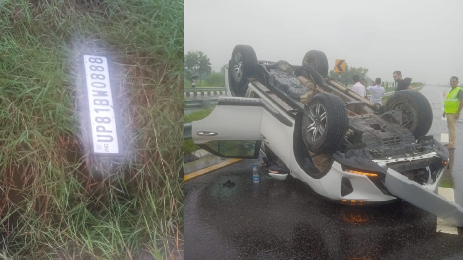 Cricketer Mushir Khan's car accident in Sultanpur.