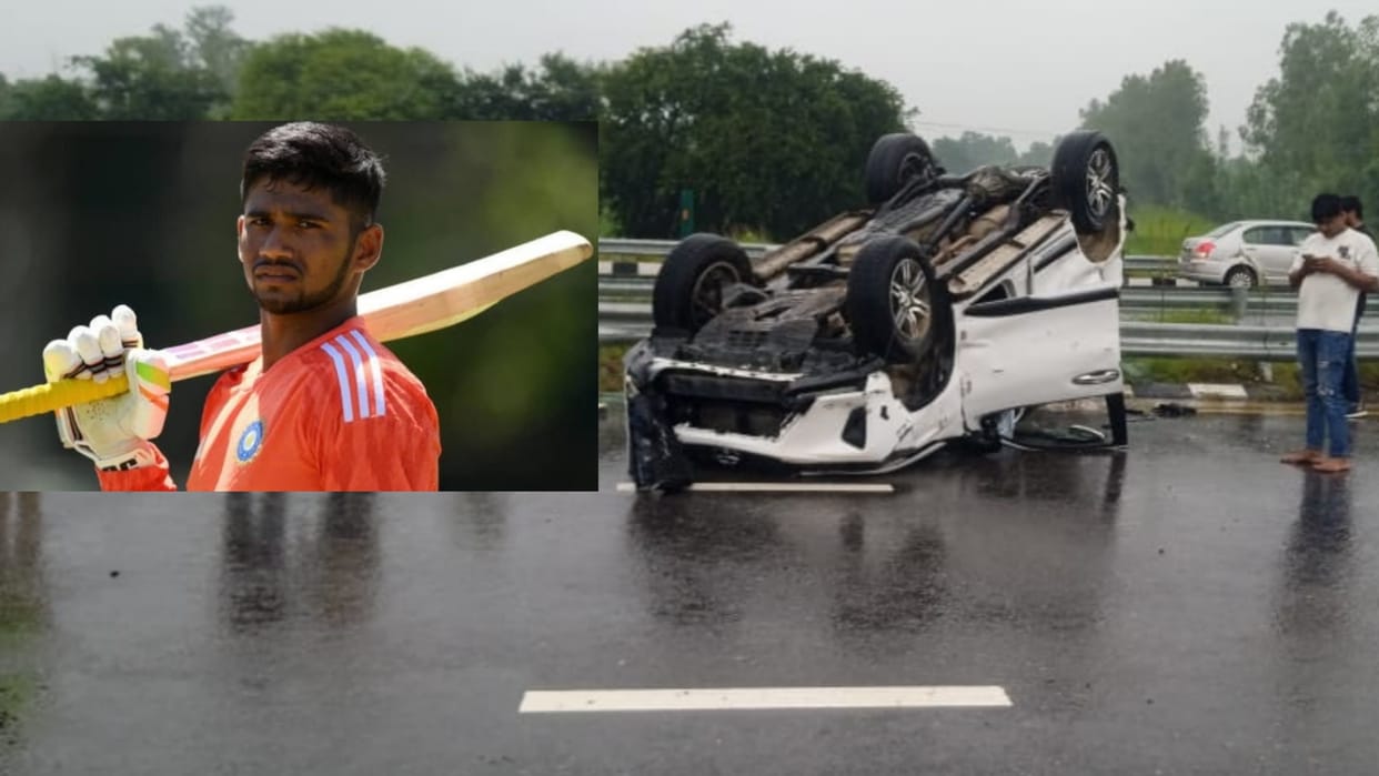 Cricketer Mushir Khan's car accident in Sultanpur.