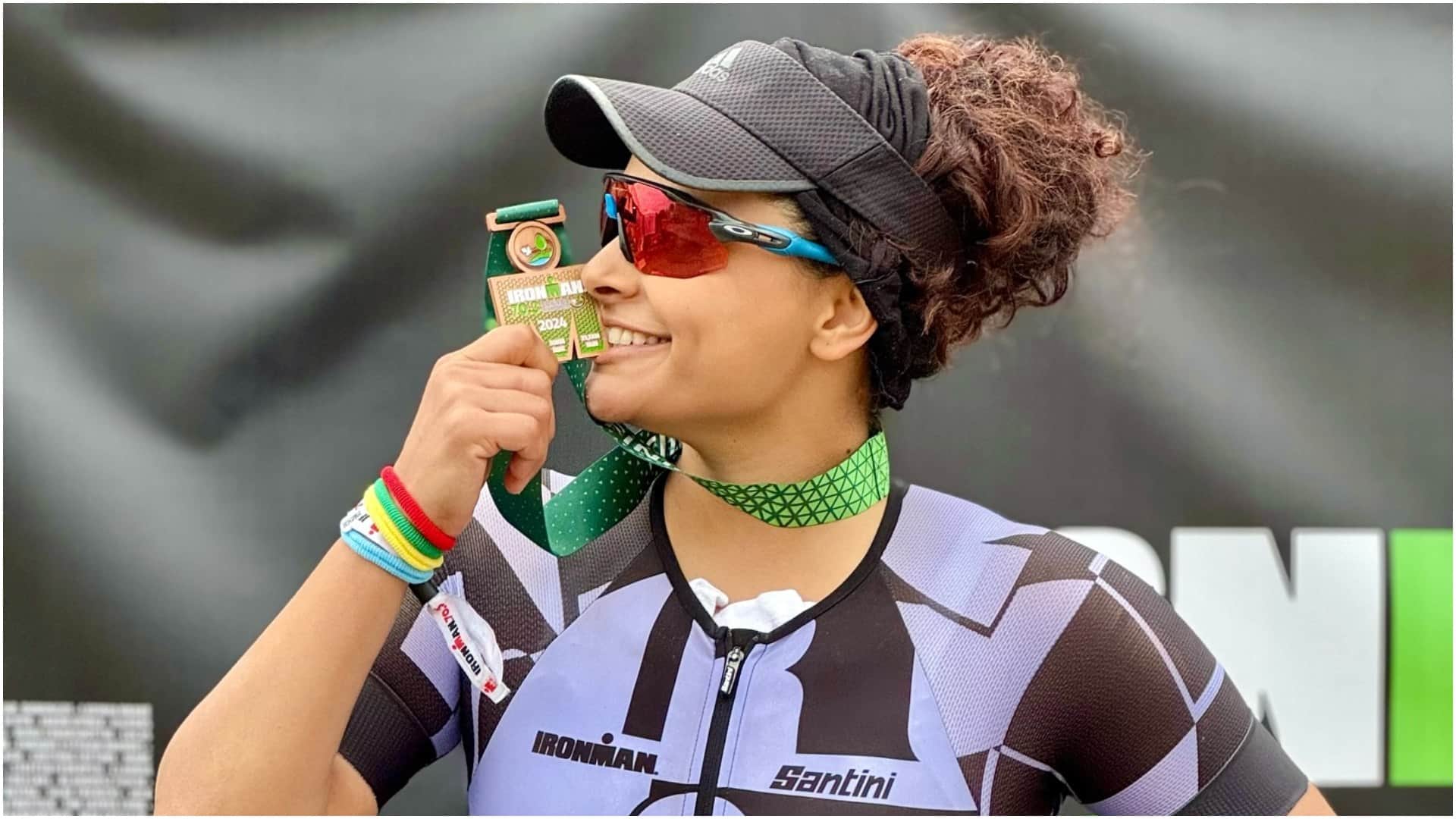 Meet Saiyami Kher First Indian Actress to complete Triathlon 70.3 in Germany