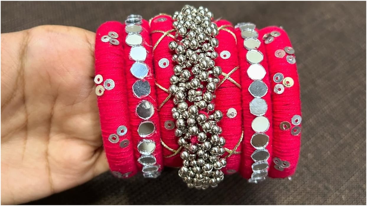 Shardiya Navratri Bangles Design Suitable For Garba and Dandiya Nights Bangle Colours