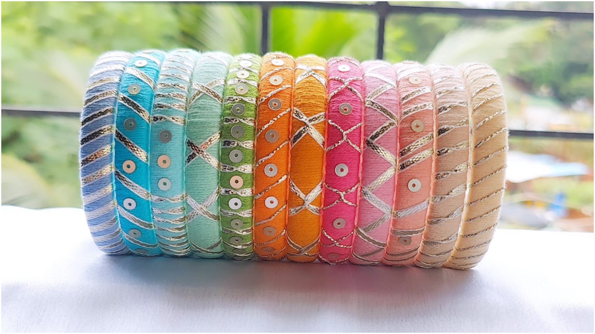 Shardiya Navratri Bangles Design Suitable For Garba and Dandiya Nights Bangle Colours