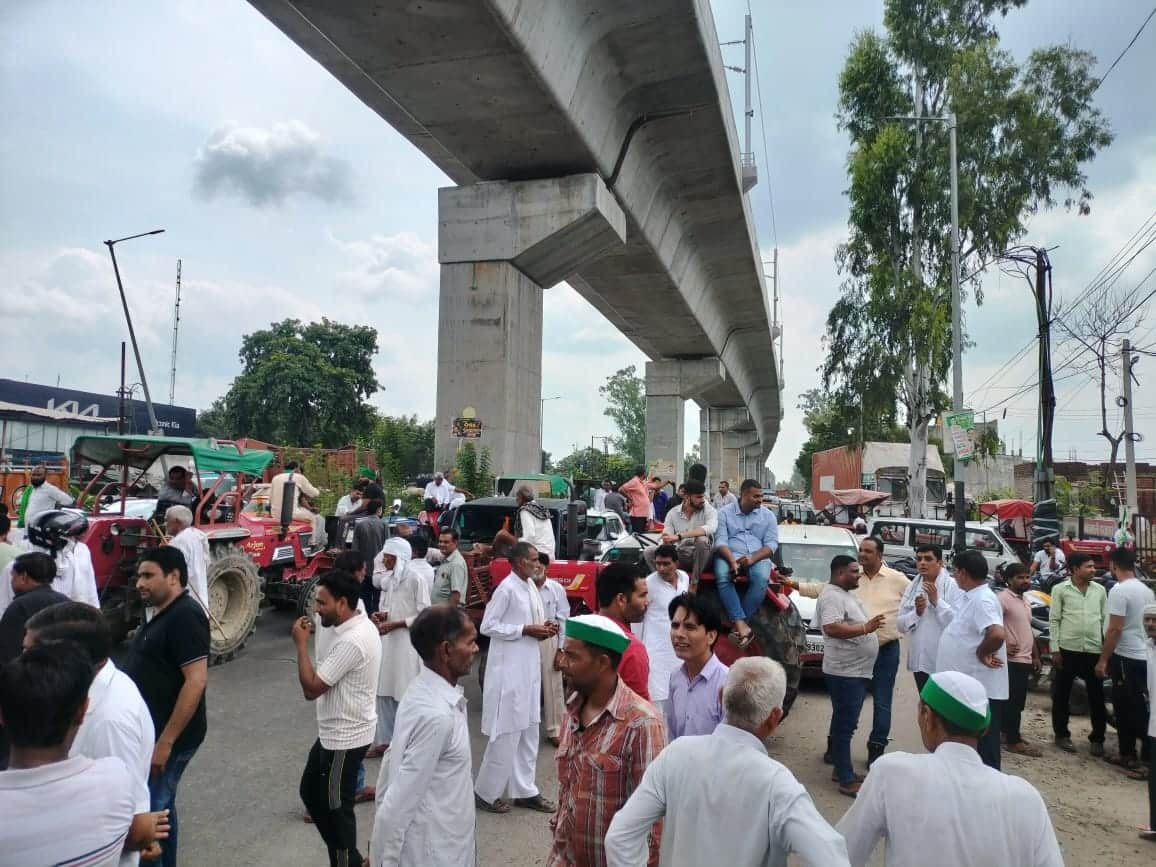 BKU Protest: Farmers sit at Meerut Partapur thana for 18 hours, alligation on BJP