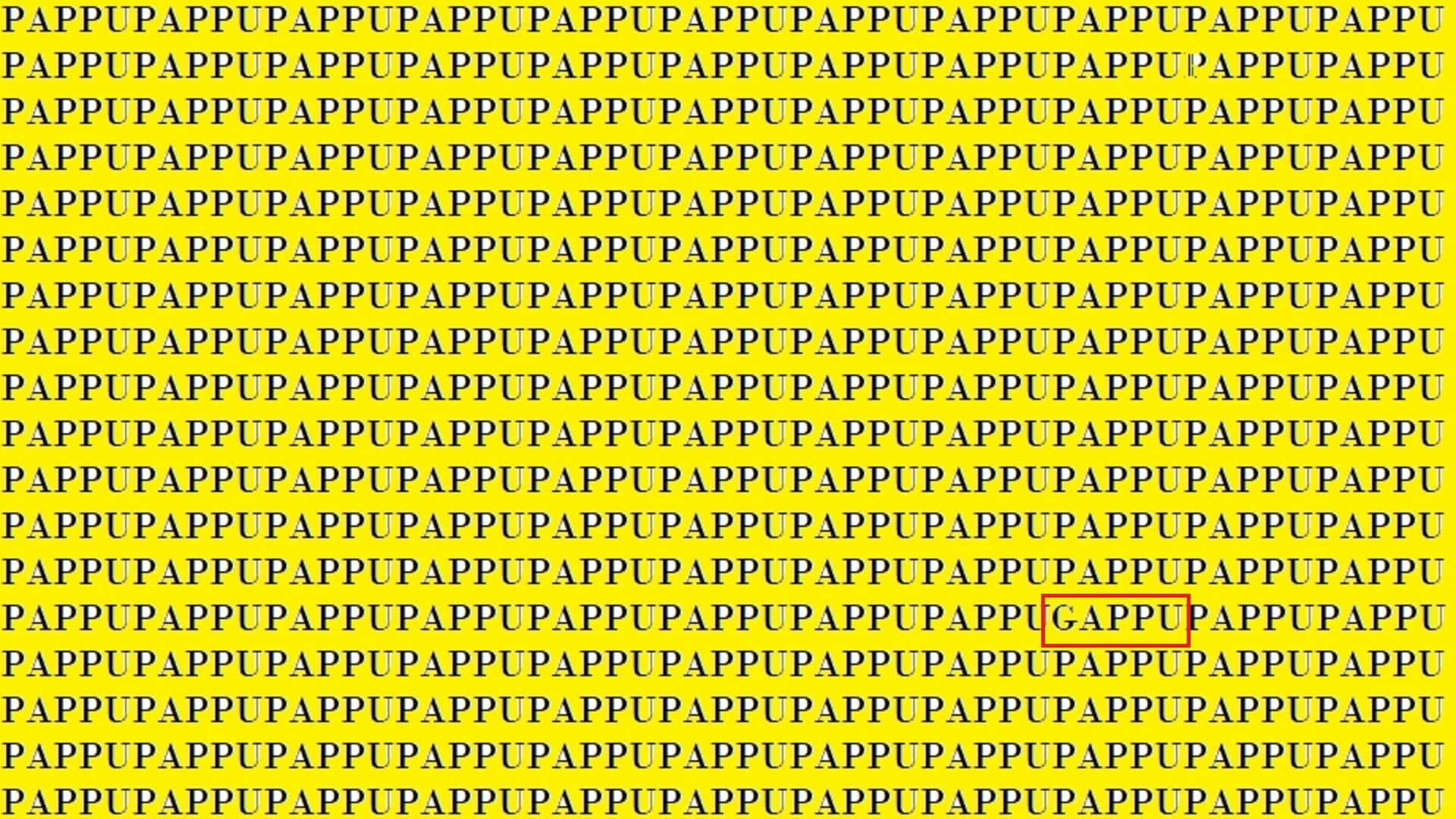 Optical Illusion: Can You Spot Gappu in This Picture in 7 Seconds Brain Test Image