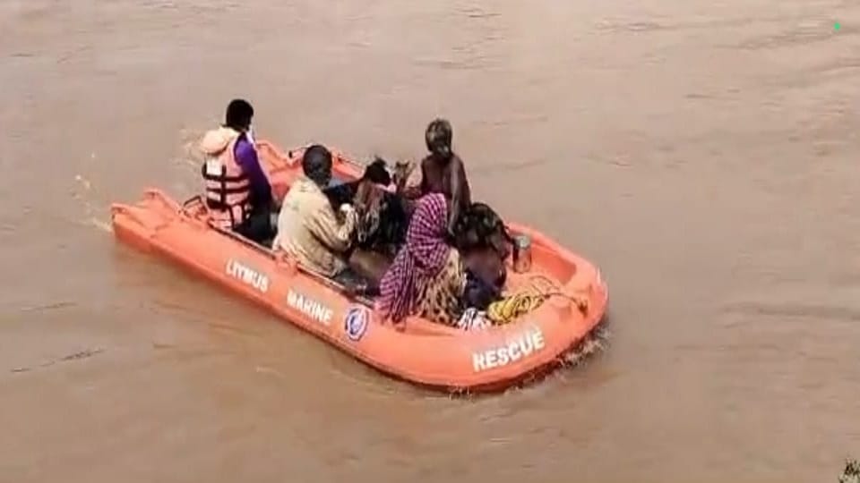 Rain causes devastation CM gives instructions for relief and rescue NDRF rescues three people trapped in the r