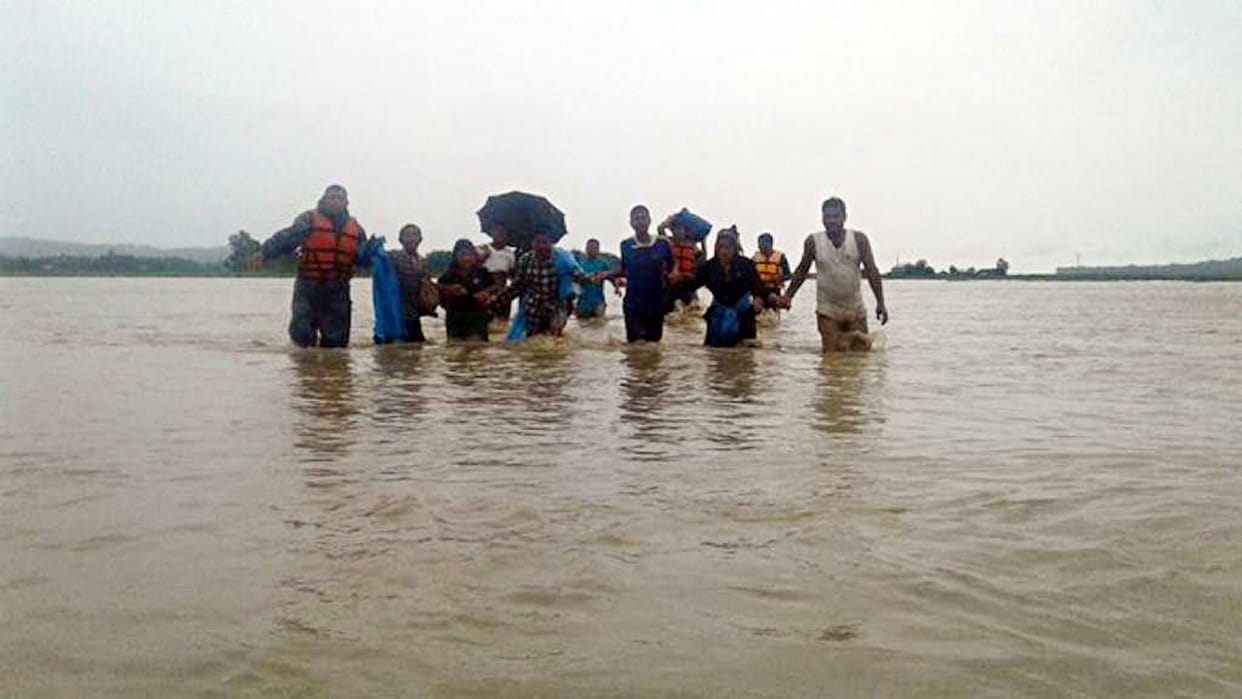 224 people died in floods in Nepal, Prime Minister Oli said - more than four thousand people were saved