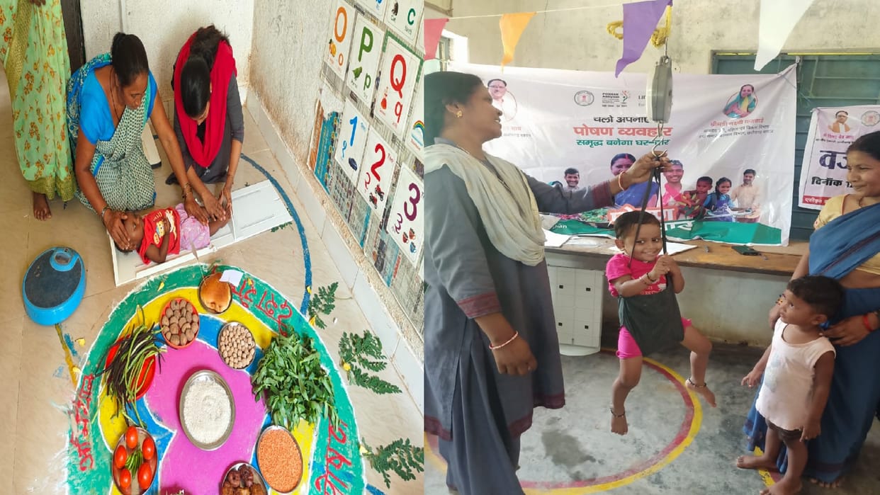 Nutrition Month Campaign Various activities are being conducted in Anganwadi centers